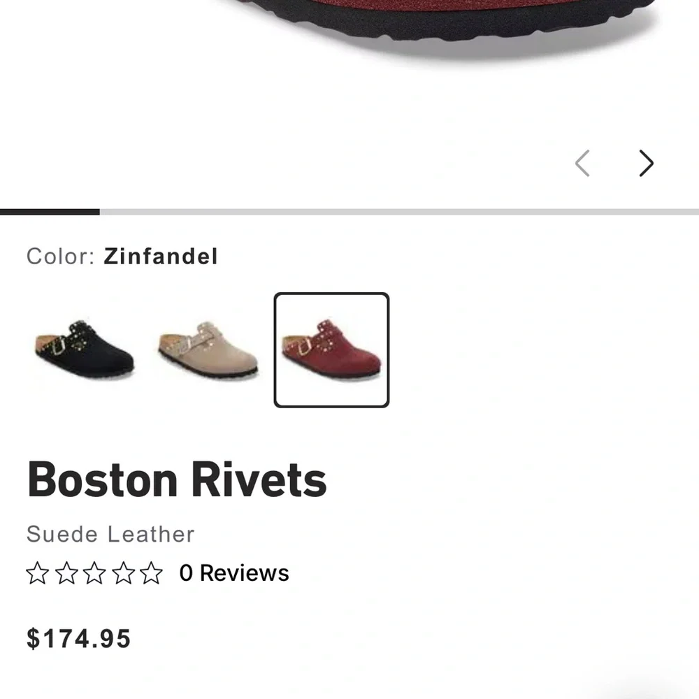 Birkenstock Boston Rivets in Zinfandel - Picture 7 of 7